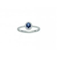 Anello Miluna Donna in Oro bianco Zaffiro 0.43 Ct LID3266-14 - LID3266-14